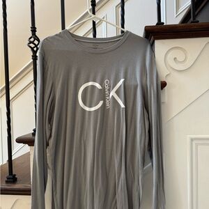 Calvin Klein Silver Long Sleeve Tee